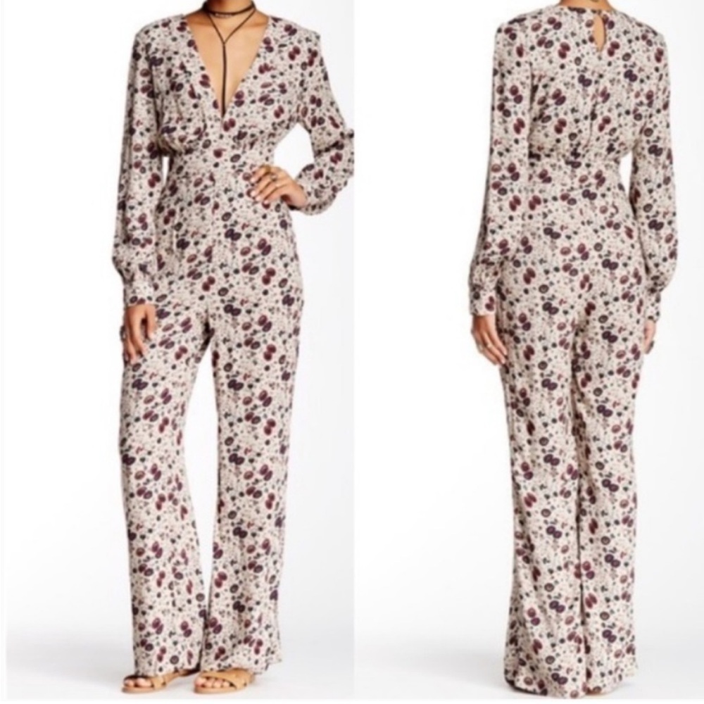 FREE PEOPLE Almond Combo Some Like it Hot Jumpsuit